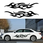 WendyZ Large Flame Decal Set for Car and Truck - 67x13 Inch Vinyl Poleer